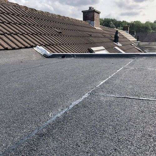 Nieuw plat dak gelegd in Zuidhorn